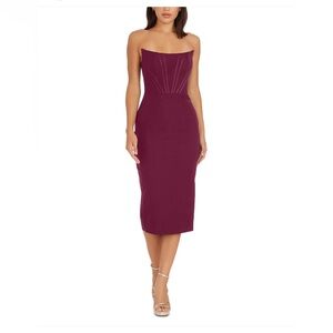 Dress the Population Cosette Burgundy Dress
